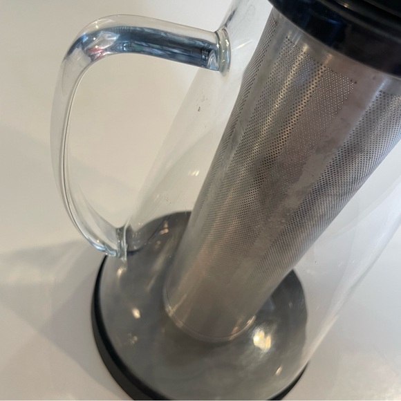 RJ3 Ovalware Airtight Cold Brew Iced Coffee Maker 1.0L + Ice Tea Pot Glass 4 Cup - Picture 6 of 14